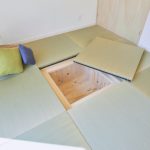 中央の畳を取り外せば堀炬燵として利用でき、
家族団らんの場所となりそうです。